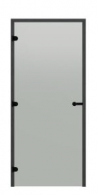 HARVIA Двери стеклянные 8/21 Black Line коробка сосна, сатин D82105BL