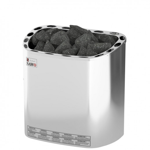 Электрическая печь SAWO SCANDIA SCA-60NS-Z (6 кВт, внутри оцинковка, снаружи нержавейка), выносной пульт (пульт и блок мощности докупаются отдельно)