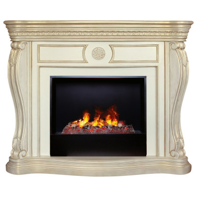 Электрокамин RealFlame Barcelona 33 WT с очагом 3D Cassette 630