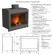 Изразцовая печь Кострома пристенная Ваниль с топкой Ладья 700