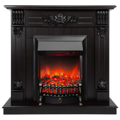 Электрокамин RealFlame Ottawa DN венге премиум с очагом Fobos Lux Black RC