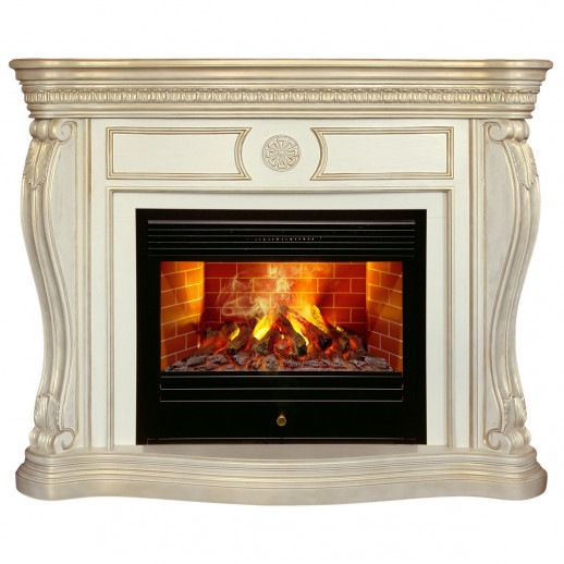 Электрокамин RealFlame Barcelona 33 WT с очагом 3D Novara