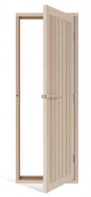 SAWO Дверь 700 х 2040, деревянная (осина), с порогом, 734-4SA