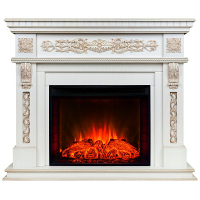 Электрокамин RealFlame Estella 25,5/26 WT с очагом Evrika 25,5 LED