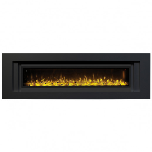 Электрокамин RealFlame Stockholm 60 BLM черный с очагом Manhattan 1560