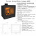 Изразцовый камин Медальон центральный двухъярусный Рябина с топкой Ладья 600