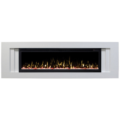 Электрокамин RealFlame Stockholm 60 WT белый с очагом Saphir 60