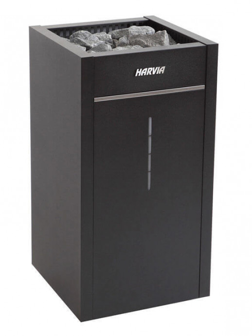 HARVIA Электрическая печь Virta HL900400SA HL90SA black, с парогенератором (автомат), 9.0 кВт+2.0 кВт (без пульта управления Griffin в комплекте)