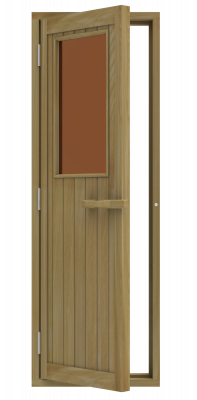 SAWO Дверь 700 x 2040, бронза, кедр, левая, артикул 735-4SGD-L