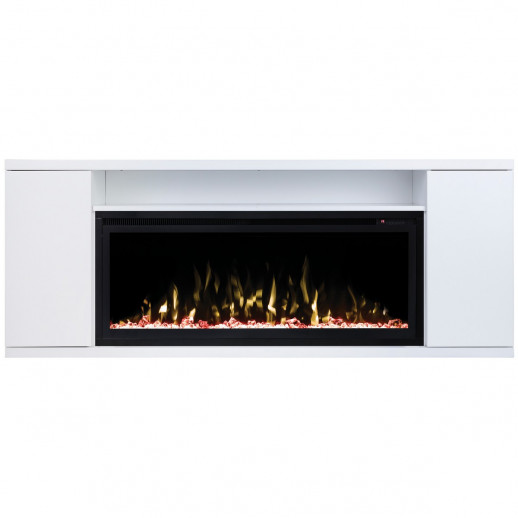 Электрокамин RealFlame Bergen 42/BV WT белый с очагом Saphir 42