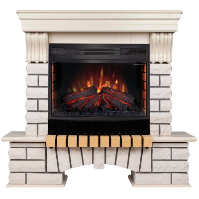 Электрокамин RealFlame Country WT с очагом Firefield 25 S IR