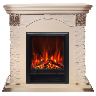 Электрокамин RealFlame Dublin Lux WT с очагом Eugene