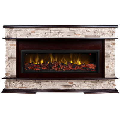 Электрокамин RealFlame Frankfurt 42/BV AO античный дуб с очагом Beverly 1000