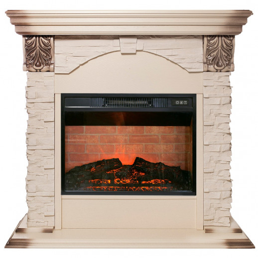 Электрокамин RealFlame Dublin Lux WT с очагом Irvine 24
