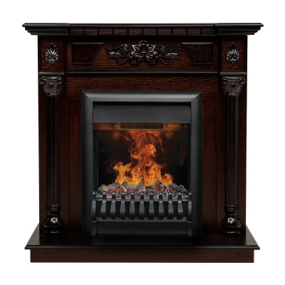 Электрокамин RealFlame Dacota AO античный дуб с очагом 3D Oregan