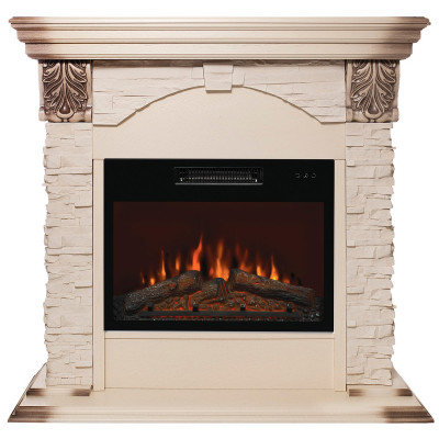Электрокамин RealFlame Dublin Lux WT с очагом Kendal 24