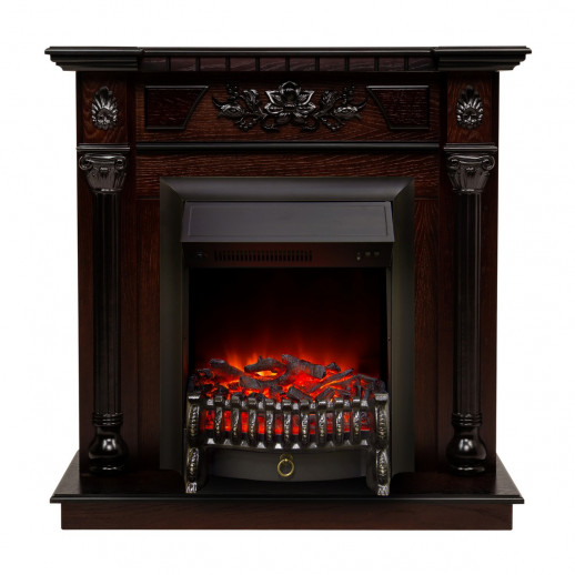 Электрокамин RealFlame Dacota AO античный дуб с очагом Fobos Lux Black