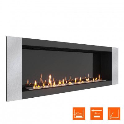 Биокамин в нишу SteelHeat LONG-V 1500 XL (Стемалит)