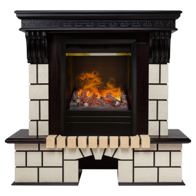 Электрокамин RealFlame Stone STD AO античный дуб с очагом 3D Olympic