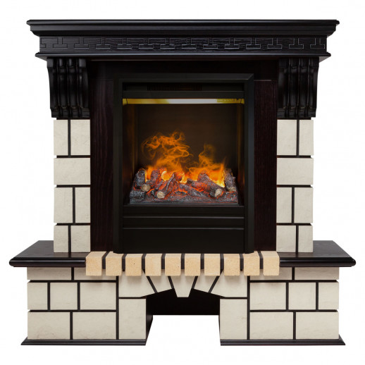 Электрокамин RealFlame Stone STD AO античный дуб с очагом 3D Olympic