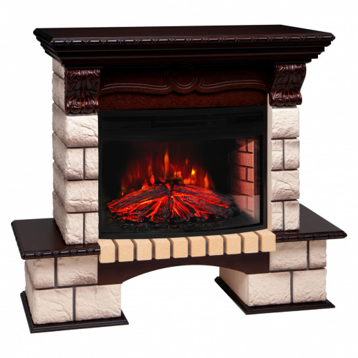 Электрокамин RealFlame Bolero 25/25,5 NT орех с очагом Firefield 25 S IR