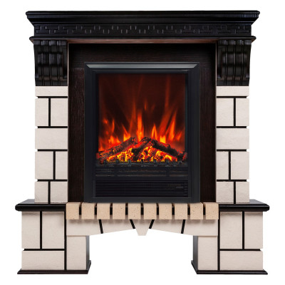 Электрокамин RealFlame Stone STD AO античный дуб с очагом Eugene