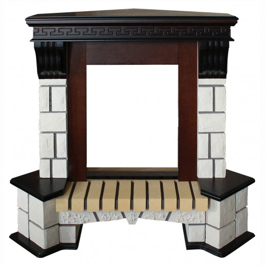 Портал каминный из МДФ угловой RealFlame Stone под очаги (Majestic, Fobos, Eugene, 3D Olympic)