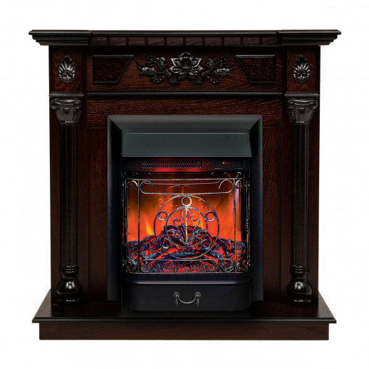 Электрокамин RealFlame Dacota AO античный дуб с очагом Majestic Lux Black RC