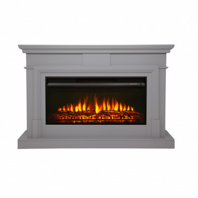 Электрокамин RealFlame Marco 36 GR платиновый с очагом Flash 36