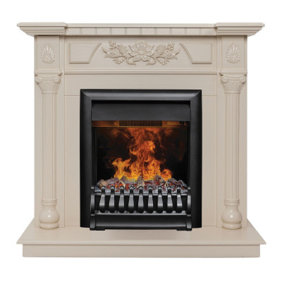 Электрокамин RealFlame Dacota WT белый дуб с очагом 3D Oregan