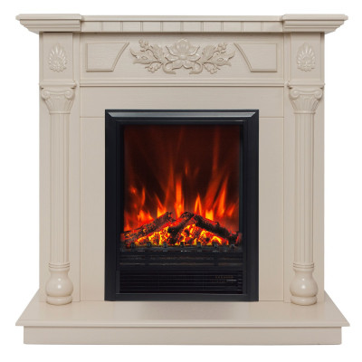 Электрокамин RealFlame Dacota WT белый дуб с очагом Eugene