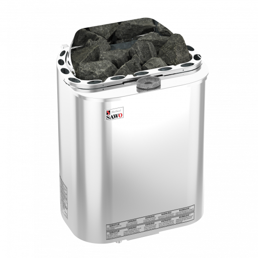 Электрическая печь SAWO SCANDIA COMBI SCAC-90NS-Z (9 кВт, с парогенератором,внутри оцинковка, снаружи нержавейка), выносной пульт (пульт и блок мощности докупаются отдельно)