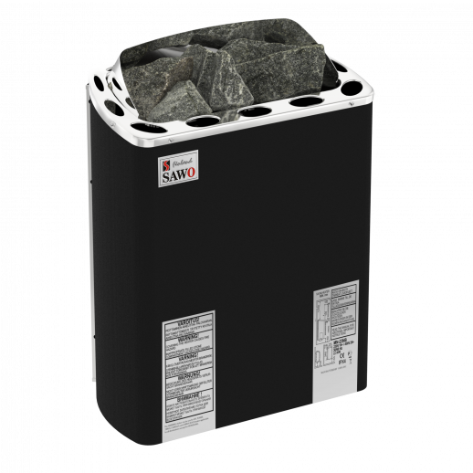 SAWO Электрическая печь FIBER COATED, MINI X: с термоизоляционным покрытием, нержавеющая сталь, 3 кВт, MX-30NS-PF , выносной пульт (пульт и блок мощности докупаются отдельно)