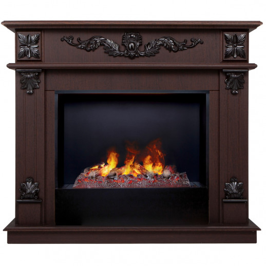 Электрокамин RealFlame Philadelphia 25,5/26 DN орех с очагом 3D Cassette 630