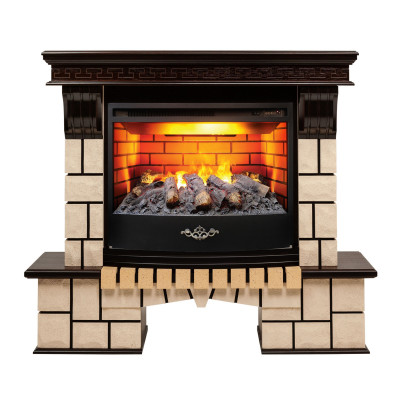 Электрокамин RealFlame Stone AO античный дуб c 3D Firestar 25,5