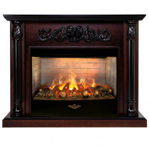 Электрокамин RealFlame Salford 33 AO античный дуб с очагом 3D Firestar 33