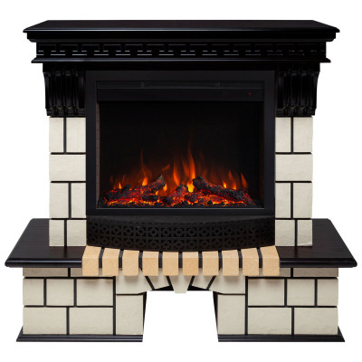 Электрокамин RealFlame Stone AO античный дуб античный дуб с очагом Saphir 25,5
