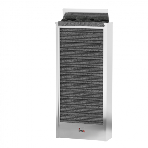 SAWO Электрическая печь Cirrus mini настенная, 3,0 кВт, нерж. сталь, талькохлорит, артикул CIR2-30NS-P, выносной пульт (пульт и блок мощности докупаются отдельно)