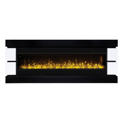 Электрокамин RealFlame Denver 60/MNH BLM черный с очагом Manhattan 1560