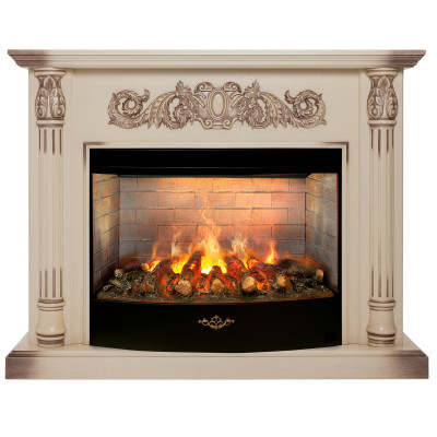 Электрокамин RealFlame Salford 33 WT с очагом 3D Firestar 33