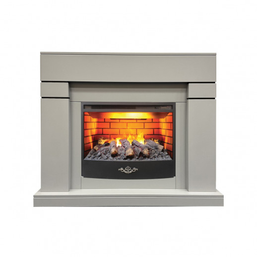 Электрокамин RealFlame Lindelse 25,5/26 GR серый c очагом 3D Firestar 25,5
