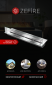 Прямоугольный контейнер ZeFire 700 со стеклом