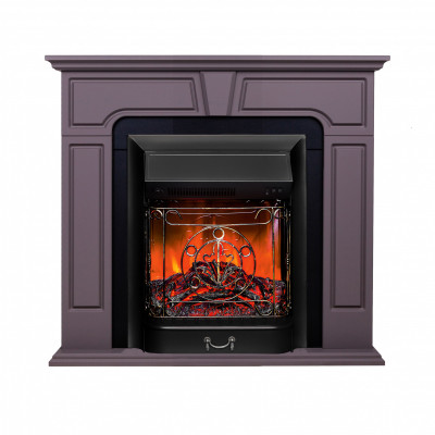 Электрокамин RealFlame Theodor GR грей софт с очагом Majestic Lux Black