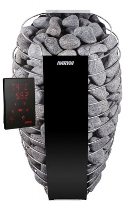 HARVIA Электрическая печь Spirit SP90XW Black с выносным пультом WiFi в комплекте, 9 кВт, артикул HSP904MXW