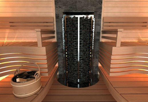 Электрическая печь SAWO TOWER TH12-150NS-WL-P (15 кВт, пристенная), выносной пульт (пульт и блок мощности докупаются отдельно)