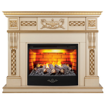 Электрокамин RealFlame Corsica Lux 25,5/26 WT с очагом 3D Firestar 25,5
