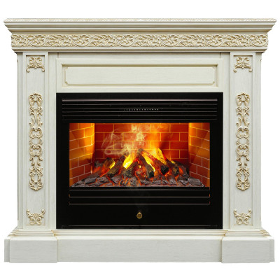 Электрокамин RealFlame Ekaterina 26 WT с очагом 3D Novara