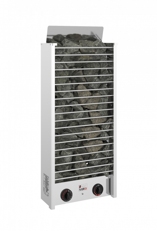 SAWO Электрическая печь MINI CIRRUS ROCK 2, со встроенным блоком управления, 6 кВт, CRR2-60NB-P