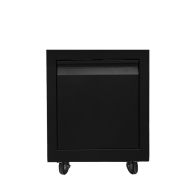 Шкаф тележка из черного металла – крашенная (2 горелки, 550 мм)