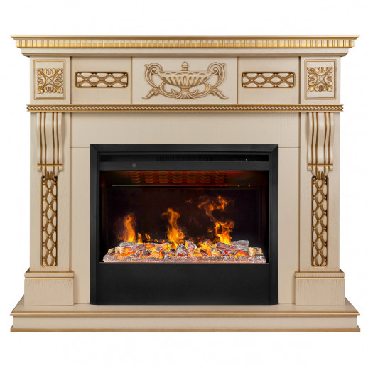 Электрокамин RealFlame Corsica Lux 25,5/26 WT с очагом 3D Helios 26 SBG